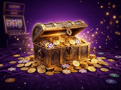 Premium golden casino and bingo gaming hall atmosphere
